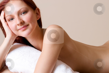 To use this stock image in your creative project, please select the size you need over to the right and click the "Add to Cart" button.
Your downloaded image will come with the Cutcaster watermark removed so don’t worry about the watermark you see on this page. Trudy-Lee Markotter #10 stock photo, Woman, naked in beauty salon by Sean Nel