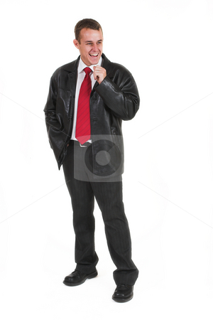 To use this stock image in your creative project, please select the size you need over to the right and click the "Add to Cart" button.
Your downloaded image will come with the Cutcaster watermark removed so don’t worry about the watermark you see on this page. Business man #3 stock photo, Business man in a suit by Sean Nel