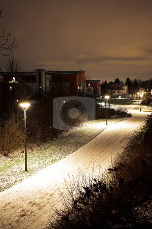 To use this stock image in your creative project, please select the size you need over to the right and click the "Add to Cart" button.
Your downloaded image will come with the Cutcaster watermark removed so don’t worry about the watermark you see on this page. Munich #05 stock photo, Desolate streets of Munich at nightime, covered in snow. by Sean Nel