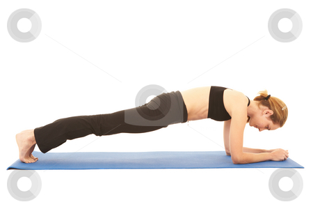 To use this stock image in your creative project, please select the size you need over to the right and click the "Add to Cart" button.
Your downloaded image will come with the Cutcaster watermark removed so don’t worry about the watermark you see on this page. Pilates exercise series stock photo, Fit young brunette pilates instructor showing different exercises on a white background with basic pilates equipment ion a yoga mat. White background, NOT ISOLATED by Sean Nel