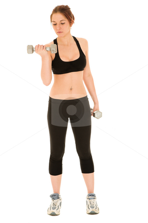 To use this stock image in your creative project, please select the size you need over to the right and click the "Add to Cart" button.
Your downloaded image will come with the Cutcaster watermark removed so don’t worry about the watermark you see on this page. Sexy brunette fitness woman stock photo, Sexy young adult Caucasian woman in a black training wear with small weights. NOT ISOLATED by Sean Nel