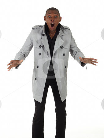 To use this stock image in your creative project, please select the size you need over to the right and click the "Add to Cart" button.
Your downloaded image will come with the Cutcaster watermark removed so don’t worry about the watermark you see on this page. Black African Businessman stock photo, Young black african businessman in a formal suite and grey jacket and on a white background - NOT ISOLATED by Sean Nel