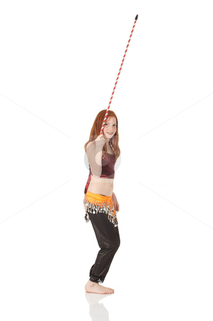 To use this stock image in your creative project, please select the size you need over to the right and click the "Add to Cart" button.
Your downloaded image will come with the Cutcaster watermark removed so don’t worry about the watermark you see on this page. Young belly dancing girl stock photo, Young Caucasian belly dancing girl in beautiful decorated clothes on white background and reflective floor. Not isolated by Sean Nel