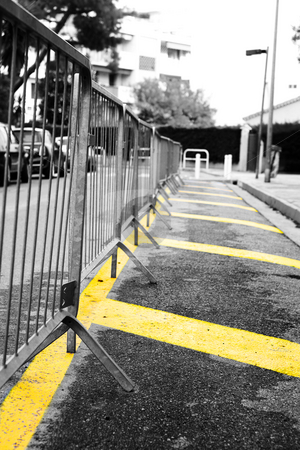 To use this stock image in your creative project, please select the size you need over to the right and click the "Add to Cart" button.
Your downloaded image will come with the Cutcaster watermark removed so don’t worry about the watermark you see on this page. Parking barrier stock photo, Parking barrier on a road in Antibes, France by Sean Nel