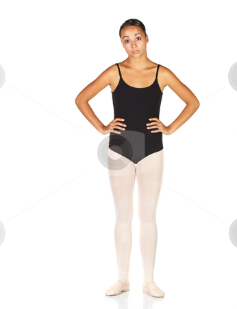 To use this stock image in your creative project, please select the size you need over to the right and click the "Add to Cart" button.
Your downloaded image will come with the Cutcaster watermark removed so don’t worry about the watermark you see on this page. Ballet Steps stock photo, Tired young caucasian ballerina girl on white background and reflective white floor. Not Isolated. by Sean Nel
