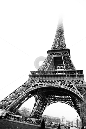 To use this stock image in your creative project, please select the size you need over to the right and click the "Add to Cart" button.
Your downloaded image will come with the Cutcaster watermark removed so don’t worry about the watermark you see on this page. Paris #18 stock photo, The Eiffel Tower in Paris, France. Black and white - copy space. by Sean Nel
