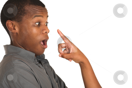 To use this stock image in your creative project, please select the size you need over to the right and click the "Add to Cart" button.
Your downloaded image will come with the Cutcaster watermark removed so don’t worry about the watermark you see on this page. Businessman #167 stock photo, Finger pointing at a sweating businessman. copy space. by Sean Nel