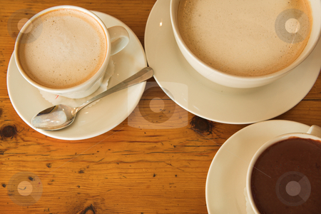 To use this stock image in your creative project, please select the size you need over to the right and click the "Add to Cart" button.
Your downloaded image will come with the Cutcaster watermark removed so don’t worry about the watermark you see on this page. Lunch #36 stock photo, Hot chocolate and coffee on a wooden table by Sean Nel