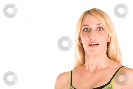 To use this stock image in your creative project, please select the size you need over to the right and click the "Add to Cart" button.
Your downloaded image will come with the Cutcaster watermark removed so don’t worry about the watermark you see on this page. Businesswoman #469 stock photo, Blonde business lady in an informal green top. Looking surprised. Copy space by Sean Nel