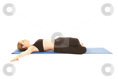 To use this stock image in your creative project, please select the size you need over to the right and click the "Add to Cart" button.
Your downloaded image will come with the Cutcaster watermark removed so don’t worry about the watermark you see on this page. Pilates exercise series stock photo, Fit young brunette pilates instructor showing different exercises on a white background with basic pilates equipment ion a yoga mat. White background, NOT ISOLATED by Sean Nel