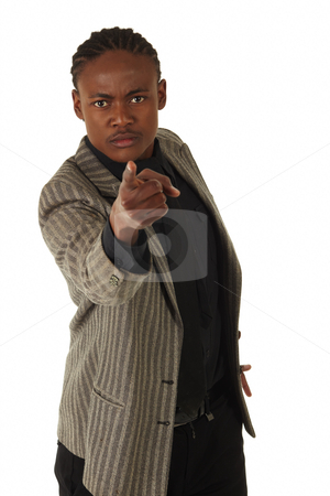 To use this stock image in your creative project, please select the size you need over to the right and click the "Add to Cart" button.
Your downloaded image will come with the Cutcaster watermark removed so don’t worry about the watermark you see on this page. Black Businessman stock photo, Black African businessman on a white background in various positions, stances and with various facial expressions. Part of a series - NOT ISOLATED by Sean Nel