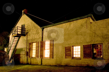 To use this stock image in your creative project, please select the size you need over to the right and click the "Add to Cart" button.
Your downloaded image will come with the Cutcaster watermark removed so don’t worry about the watermark you see on this page. Cape - Farm House #2 stock photo, Old farm house converted into a small hotel, Night Scene - Colesberg, South Africa by Sean Nel