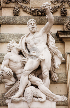 To use this stock image in your creative project, please select the size you need over to the right and click the "Add to Cart" button.
Your downloaded image will come with the Cutcaster watermark removed so don’t worry about the watermark you see on this page. Vienna #33 stock photo, The statues of Hercules outside the Hoffberg Palace by Sean Nel