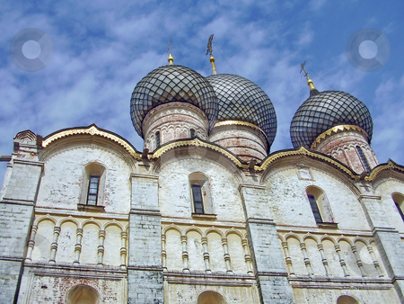 To use this stock image in your creative project, please select the size you need over to the right and click the "Add to Cart" button.
Your downloaded image will come with the Cutcaster watermark removed so don’t worry about the watermark you see on this page. Domes of church stock photo, Domes of church in Rostov Great by Sergey Gorodenskiy