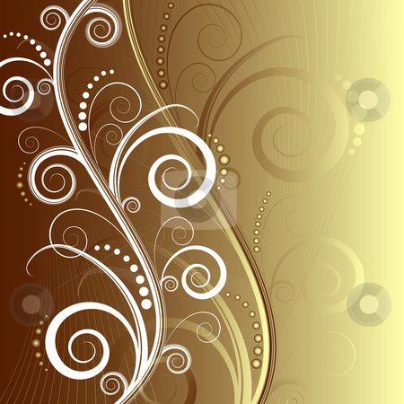 To use this stock image in your creative project, please select the size you need over to the right and click the "Add to Cart" button.
Your downloaded image will come with the Cutcaster watermark removed so don’t worry about the watermark you see on this page. Abstract floral beautiful background (vector) stock vector clipart, Abstract floral elegant brown and white decorative background (vector) by Olga Drozdova