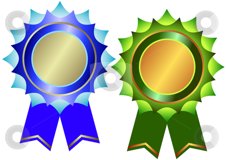 To use this stock image in your creative project, please select the size you need over to the right and click the "Add to Cart" button.
Your downloaded image will come with the Cutcaster watermark removed so don’t worry about the watermark you see on this page. Set of bronze and silvery awards (vector) stock vector clipart, Set of bronze and silvery awards (vector) by Olga Drozdova