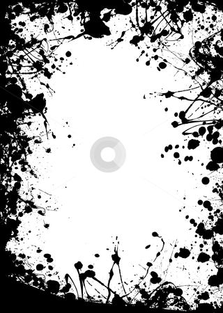 To use this stock image in your creative project, please select the size you need over to the right and click the "Add to Cart" button.
Your downloaded image will come with the Cutcaster watermark removed so don’t worry about the watermark you see on this page. Large blob border stock vector clipart, Black grunge border with ink splats making a frame by Michael Travers