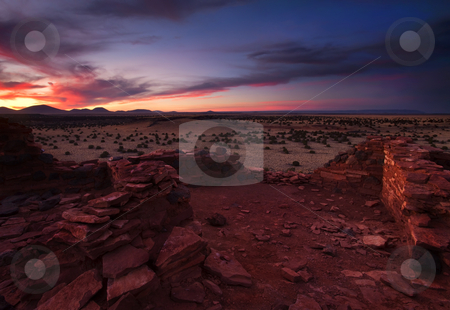 To use this stock image in your creative project, please select the size you need over to the right and click the "Add to Cart" button.
Your downloaded image will come with the Cutcaster watermark removed so don’t worry about the watermark you see on this page. Citadel Sunset stock photo, The Ruins of the Citadel Pueblo glow under the setting sun at Wupatki National Monument near Flagstaff Arizona by Mike Dawson
