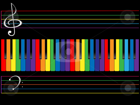 To use this stock image in your creative project, please select the size you need over to the right and click the "Add to Cart" button.
Your downloaded image will come with the Cutcaster watermark removed so don’t worry about the watermark you see on this page. Color keys stock photo, The piano color keyboard on black background by Alina Starchenko