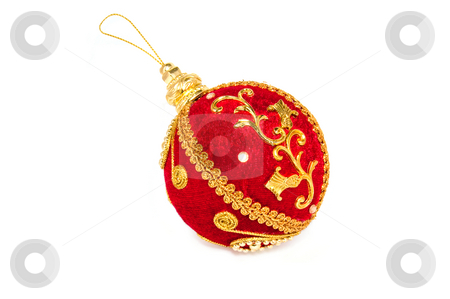 To use this stock image in your creative project, please select the size you need over to the right and click the "Add to Cart" button.
Your downloaded image will come with the Cutcaster watermark removed so don’t worry about the watermark you see on this page. Red and Golden holiday Bauble stock photo, Big red christmas bauble with golden ornament on isolated background by Pavel Filippov