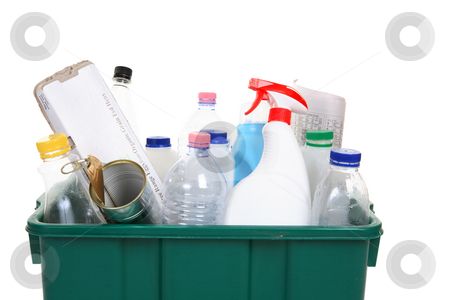 To use this stock image in your creative project, please select the size you need over to the right and click the "Add to Cart" button.
Your downloaded image will come with the Cutcaster watermark removed so don’t worry about the watermark you see on this page. Items for recycling stock photo, A collection of empty bottles, cans, paper and other containers in a recycling bin by Leah-Anne Thompson