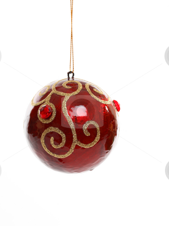 To use this stock image in your creative project, please select the size you need over to the right and click the "Add to Cart" button.
Your downloaded image will come with the Cutcaster watermark removed so don’t worry about the watermark you see on this page. Decorated Christmas Ball stock photo, Red Christmas ball ornament decorated with beads and gold glitter swirls. by Leah-Anne Thompson
