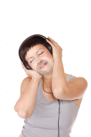 To use this stock image in your creative project, please select the size you need over to the right and click the "Add to Cart" button.
Your downloaded image will come with the Cutcaster watermark removed so don’t worry about the watermark you see on this page. Listening to Music stock photo, Beautiful young woman Listening to Music by Remy Musser