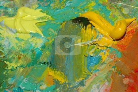 To use this stock image in your creative project, please select the size you need over to the right and click the "Add to Cart" button.
Your downloaded image will come with the Cutcaster watermark removed so don’t worry about the watermark you see on this page. Abstract oil painting stock photo, Brite abstact painting and vivid colors on old oil palette by Oleg Blazhyievskyi