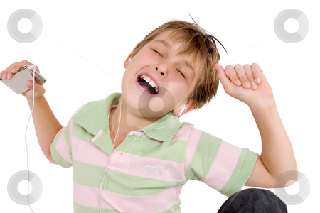 To use this stock image in your creative project, please select the size you need over to the right and click the "Add to Cart" button.
Your downloaded image will come with the Cutcaster watermark removed so don’t worry about the watermark you see on this page. Child grooving to music stock photo, A child enjoying music on an mp3 player by Leah-Anne Thompson