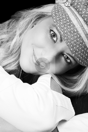 To use this stock image in your creative project, please select the size you need over to the right and click the "Add to Cart" button.
Your downloaded image will come with the Cutcaster watermark removed so don’t worry about the watermark you see on this page. Blond Woman stock photo, Beautiful Blond Adult model wearing a blue jacket by Carla Booysen