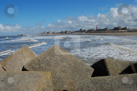 To use this stock image in your creative project, please select the size you need over to the right and click the "Add to Cart" button.
Your downloaded image will come with the Cutcaster watermark removed so don’t worry about the watermark you see on this page. View over Rocks ! stock photo, View of the Scheveningen beach, in the Hague, the Netherlands by Jose Eduardo Valle