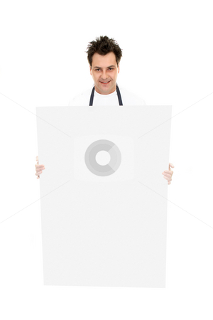 To use this stock image in your creative project, please select the size you need over to the right and click the "Add to Cart" button.
Your downloaded image will come with the Cutcaster watermark removed so don’t worry about the watermark you see on this page. Man with sign board stock photo, Man carrying a blank sign, message, promotion or picture. by Leah-Anne Thompson