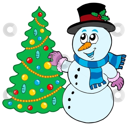 To use this stock image in your creative project, please select the size you need over to the right and click the "Add to Cart" button.
Your downloaded image will come with the Cutcaster watermark removed so don’t worry about the watermark you see on this page. Snowman decorating Christmas tree stock vector clipart, Snowman decorating Christmas tree - vector illustration. by Klara Viskova