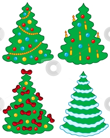 To use this stock image in your creative project, please select the size you need over to the right and click the "Add to Cart" button.
Your downloaded image will come with the Cutcaster watermark removed so don’t worry about the watermark you see on this page. Various Christmas trees stock vector clipart, Various Christmas trees - vector illustration. by Klara Viskova