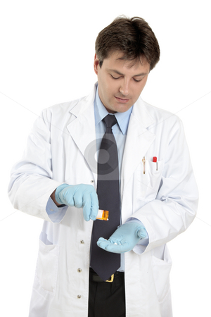 To use this stock image in your creative project, please select the size you need over to the right and click the "Add to Cart" button.
Your downloaded image will come with the Cutcaster watermark removed so don’t worry about the watermark you see on this page. Doctor with prescription medicine stock photo, Doctor or veterinarian with a bottle of prescription medicine. by Leah-Anne Thompson