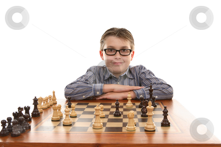 To use this stock image in your creative project, please select the size you need over to the right and click the "Add to Cart" button.
Your downloaded image will come with the Cutcaster watermark removed so don’t worry about the watermark you see on this page. Chess Champion stock photo, Chess champion poses and smiles at his winning move by Leah-Anne Thompson