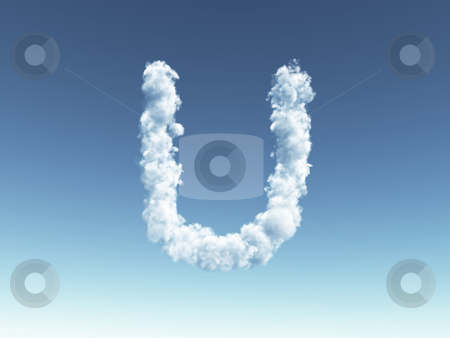 To use this stock image in your creative project, please select the size you need over to the right and click the "Add to Cart" button.
Your downloaded image will come with the Cutcaster watermark removed so don’t worry about the watermark you see on this page. Cloudy letter U stock photo, Clouds forms the uppercase letter U in the sky - 3d illustration by J?