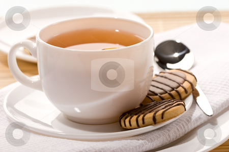 To use this stock image in your creative project, please select the size you need over to the right and click the "Add to Cart" button.
Your downloaded image will come with the Cutcaster watermark removed so don’t worry about the watermark you see on this page. Cup of tea stock photo, Drink series: cup of tea with pastry by Gennady Kravetsky