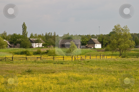 To use this stock image in your creative project, please select the size you need over to the right and click the "Add to Cart" button.
Your downloaded image will come with the Cutcaster watermark removed so don’t worry about the watermark you see on this page. Village stock photo, View series: old village landscape in spring season by Gennady Kravetsky