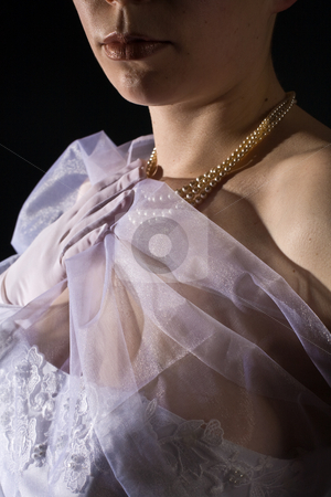 To use this stock image in your creative project, please select the size you need over to the right and click the "Add to Cart" button.
Your downloaded image will come with the Cutcaster watermark removed so don’t worry about the watermark you see on this page. Bride stock photo, People series: fiancee in the white bridal dress over black background by Gennady Kravetsky