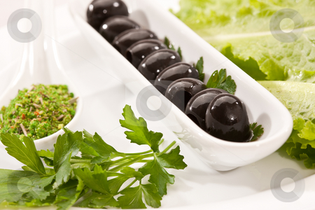 To use this stock image in your creative project, please select the size you need over to the right and click the "Add to Cart" button.
Your downloaded image will come with the Cutcaster watermark removed so don’t worry about the watermark you see on this page. Olive stock photo, Food series: macro oicture of plate with black olive by Gennady Kravetsky
