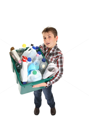 To use this stock image in your creative project, please select the size you need over to the right and click the "Add to Cart" button.
Your downloaded image will come with the Cutcaster watermark removed so don’t worry about the watermark you see on this page. Recycling and waste management stock photo, Child holding a recycling bin full of waste for recycling. by Leah-Anne Thompson