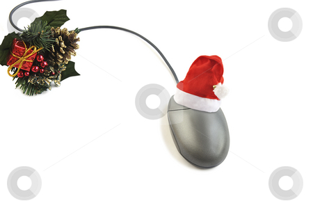 To use this stock image in your creative project, please select the size you need over to the right and click the "Add to Cart" button.
Your downloaded image will come with the Cutcaster watermark removed so don’t worry about the watermark you see on this page. Christmas time. stock photo, Computer mouse with Santa hat and holiday decoration isolated over white. by Liana Bukhtyyarova