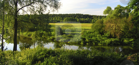 To use this stock image in your creative project, please select the size you need over to the right and click the "Add to Cart" button.
Your downloaded image will come with the Cutcaster watermark removed so don’t worry about the watermark you see on this page. River panorama stock photo, River panorama by Andrey Ivanov