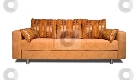 To use this stock image in your creative project, please select the size you need over to the right and click the "Add to Cart" button.
Your downloaded image will come with the Cutcaster watermark removed so don’t worry about the watermark you see on this page. Sofa with fabric upholstery stock photo, A sofa with fabric upholstery isolated on white background by Tatsiana Amelina