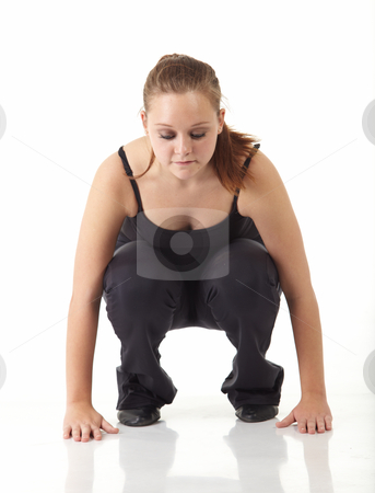 To use this stock image in your creative project, please select the size you need over to the right and click the "Add to Cart" button.
Your downloaded image will come with the Cutcaster watermark removed so don’t worry about the watermark you see on this page. Modern Jazz dancer stock photo, Young caucasian Modern Jazz dancer in a black top and black pants on a white background displaying various positions. NOT ISOLATED by Sean Nel