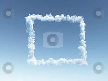 To use this stock image in your creative project, please select the size you need over to the right and click the "Add to Cart" button.
Your downloaded image will come with the Cutcaster watermark removed so don’t worry about the watermark you see on this page. Cloudy frameborder stock photo, Clouds forms a frame border in the sky - 3d illustration by J?