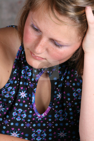 To use this stock image in your creative project, please select the size you need over to the right and click the "Add to Cart" button.
Your downloaded image will come with the Cutcaster watermark removed so don’t worry about the watermark you see on this page. Young Female stock photo, Beautiful brunette teen female wearing a purple shirt by Vanessa Van Rensburg