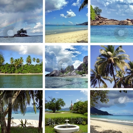 To use this stock image in your creative project, please select the size you need over to the right and click the "Add to Cart" button.
Your downloaded image will come with the Cutcaster watermark removed so don’t worry about the watermark you see on this page. Collage Seychelles stock photo, Collage Seychelles by Sergey Gorodenskiy