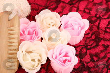 To use this stock image in your creative project, please select the size you need over to the right and click the "Add to Cart" button.
Your downloaded image will come with the Cutcaster watermark removed so don’t worry about the watermark you see on this page. Soap Flowers stock photo, Pink and white flowers made out of Soap by Vanessa Van Rensburg